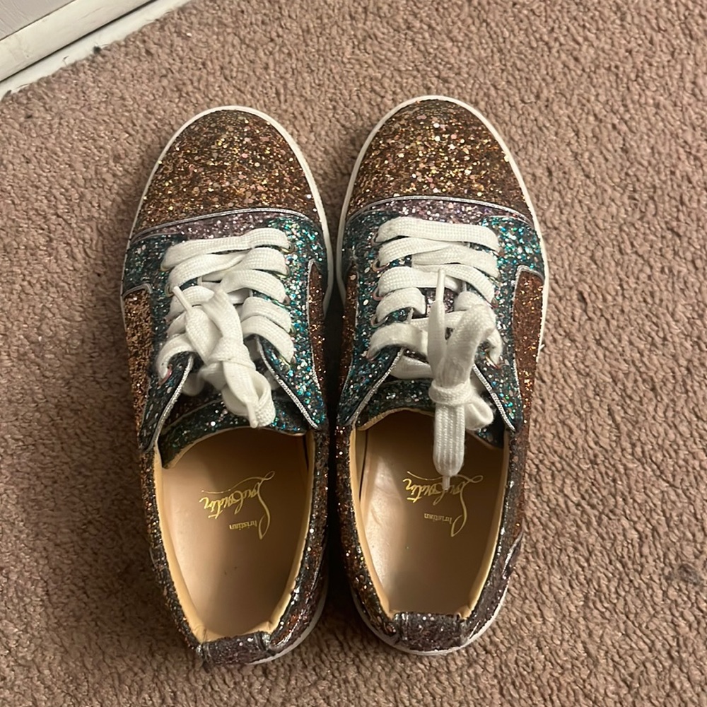 Christian Louboutin women’s sneakers size 36 sparkly shoes